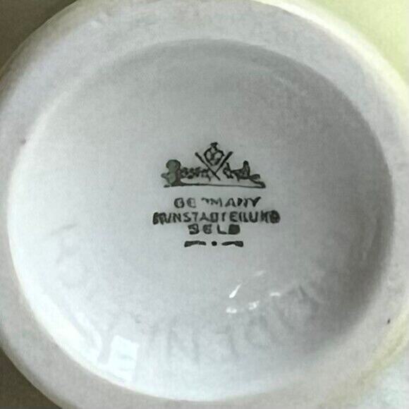 Fritz Heidenreich 1950s for Rosenthal Pregnant Louise Vase 7" Pale Yellow, White - Picture 14 of 16